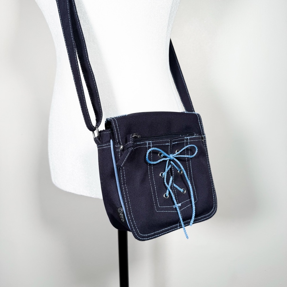 Y2K Lace-Up Crossbody Bag